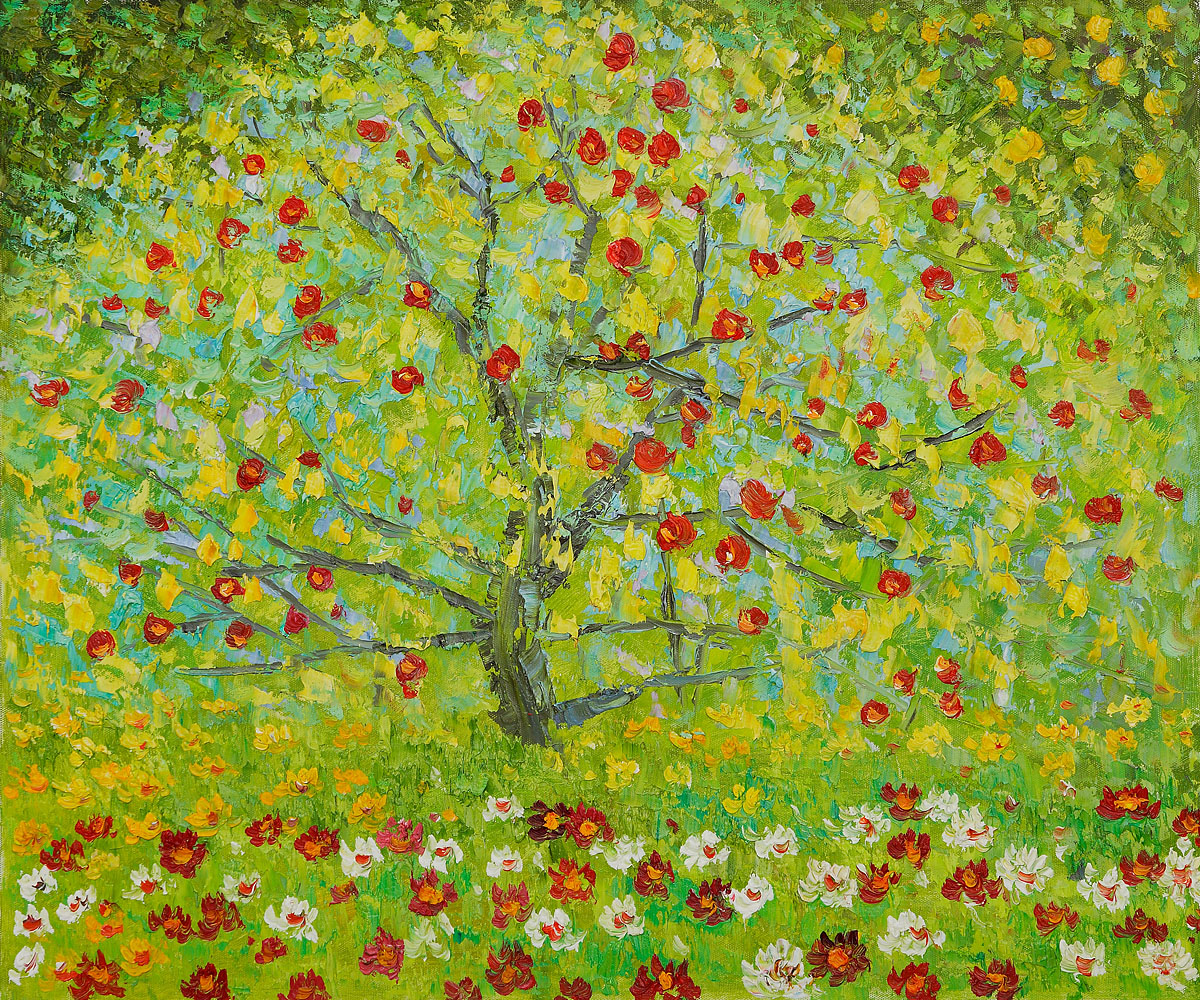 The Apple Tree - Gustav Klimt Painting - Click Image to Close